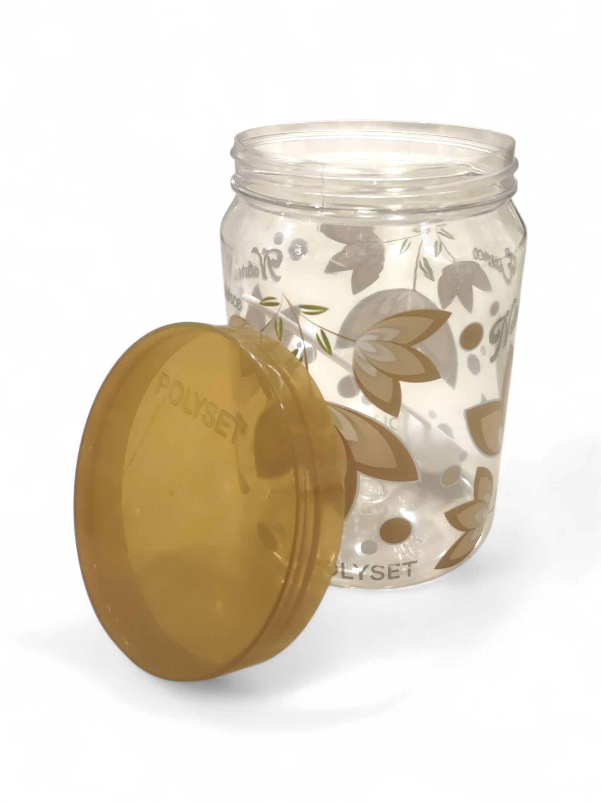 POLYSET CREST 1200ML CONTAINER GOLD PRINTED POLYSET CREST 1200ML CONTAINER GOLD PRINTED